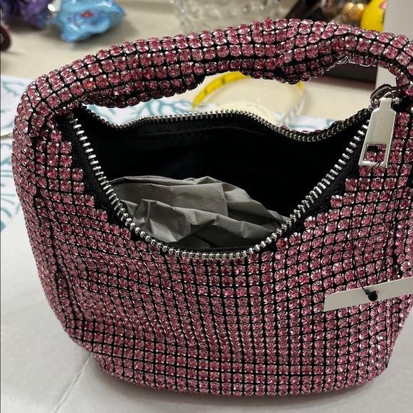 Adorable Pink Rhinestone Mini Handbag - Picture 1 of 7